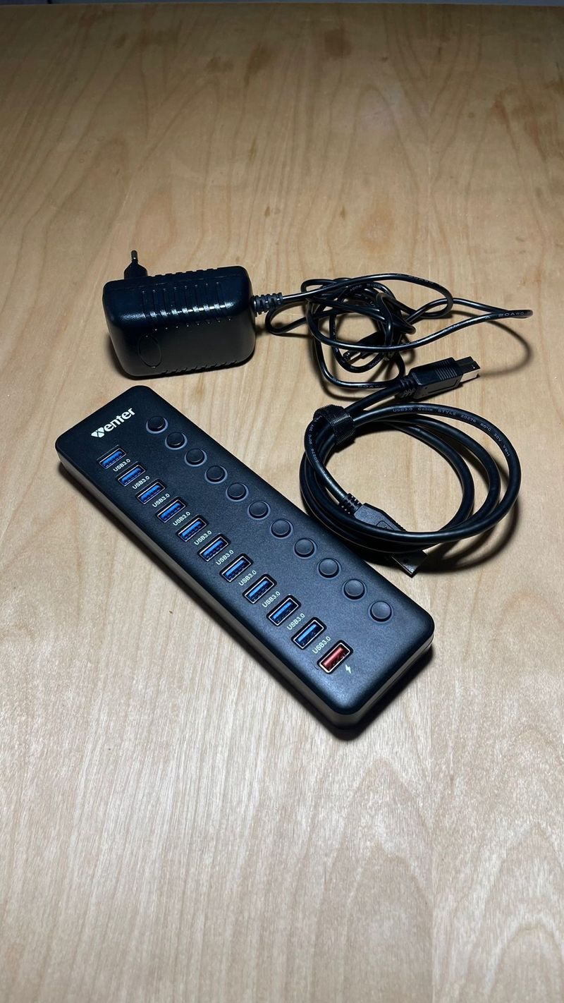 Hub USB 3.0 11 Puertos con Alimentación