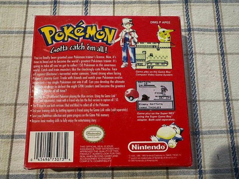 Versión Roja de Pokémon para Game Boy Completa UK afbeelding 2