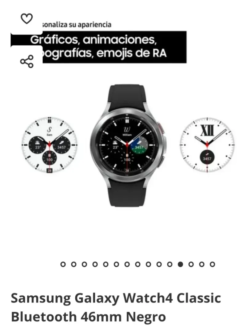 Samsung Galaxy Watch4 Classic Negro nuevo afbeelding 5