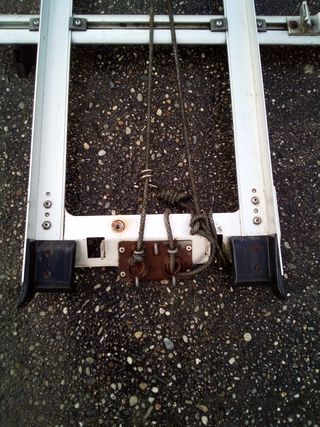 Baca portaescalera de aluminio para furgoneta