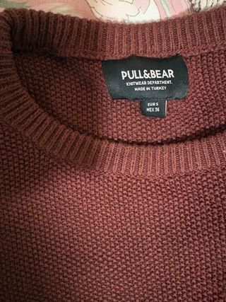 Jersey Pull&Bear burdeos talla S