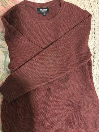 Jersey Pull&Bear burdeos talla S