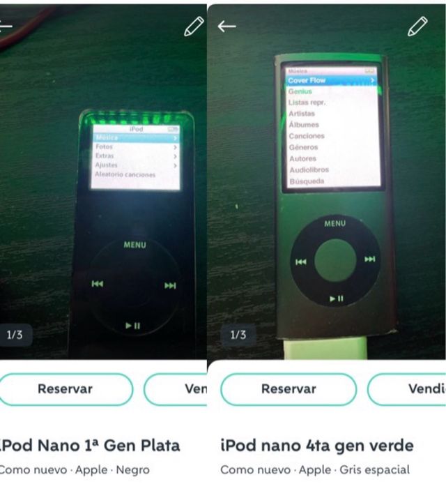 iPod Nano 1ª Gen y 4ª Gen
