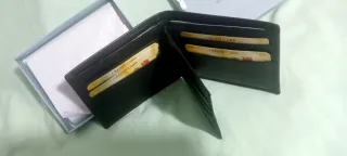 Cartera de piel caballero Antonio Pulido negra