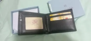 Cartera de piel caballero Antonio Pulido negra