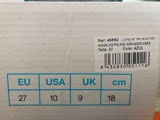 Sandalias Tuc Tuc Niña Talla 27 Nuevas