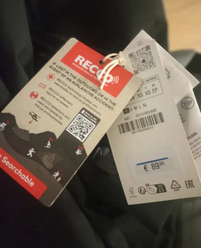 Pantalón nieve Zara mujer Talla XS negro con RECCO