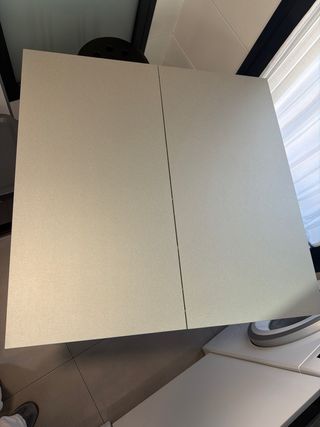 Mesa Cocina Plegable Cristal y Metal