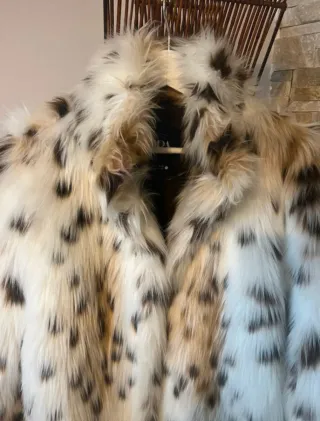 Abrigo pelo Zara multicolor