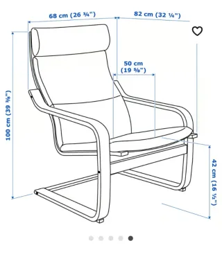 Sillón y Reposapiés POÄNG IKEA Beige