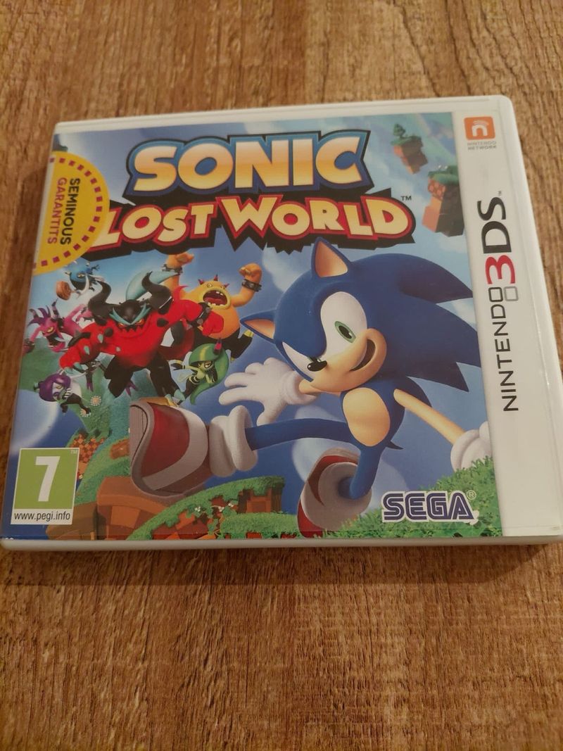 Sonic Lost World Caja e Instrucciones