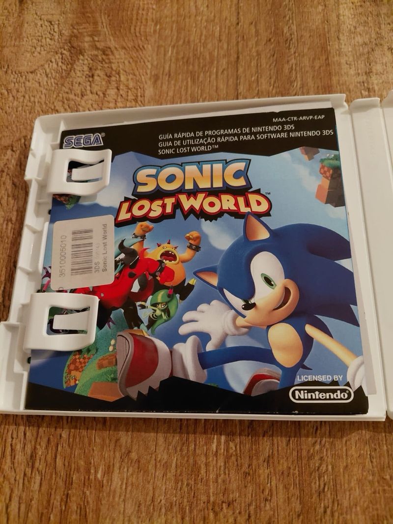 Sonic Lost World Caja e Instrucciones afbeelding 2