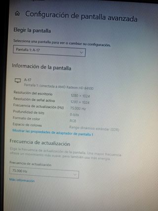 Pantalla AGM 17" Negra