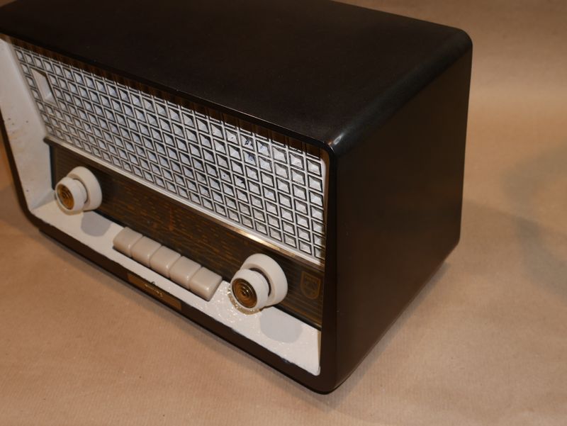 Radio Philips Antigua Negra y Blanca afbeelding 3