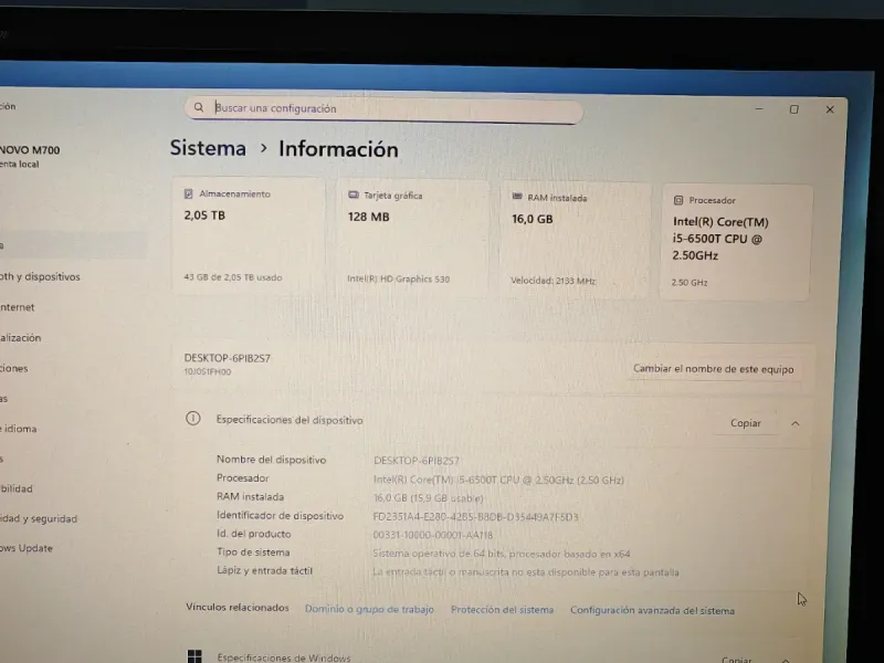 Mini PC Lenovo  i5 afbeelding 5