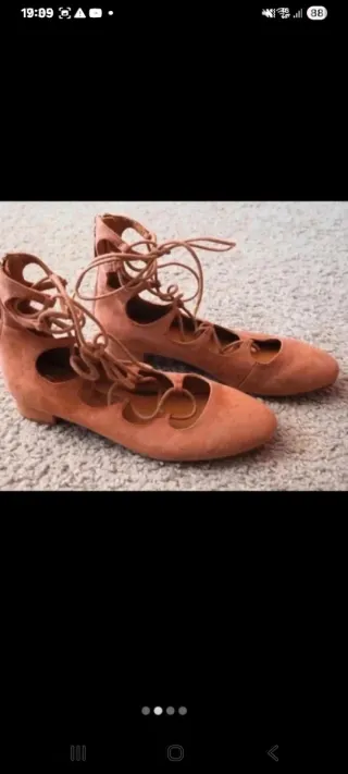 Manoletinas H&M Marrones Talla 38