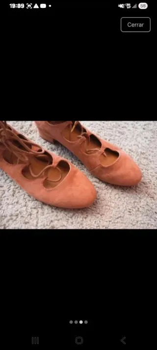 Manoletinas H&M Marrones Talla 38