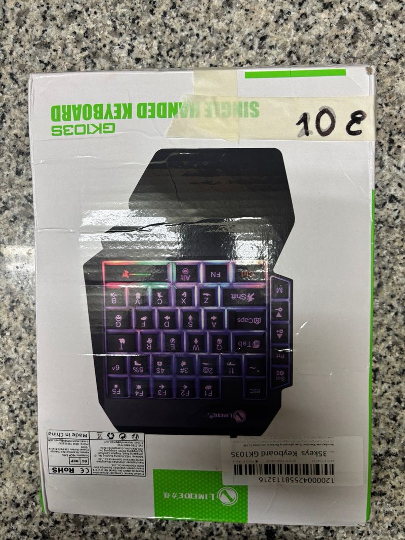 Teclado Gaming Unimanual GK1035