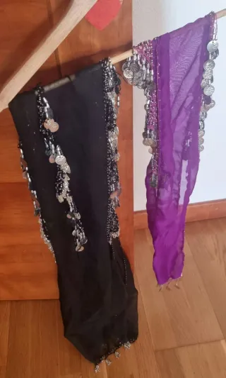 Lote 2 cinturones danza del vientre con monedas