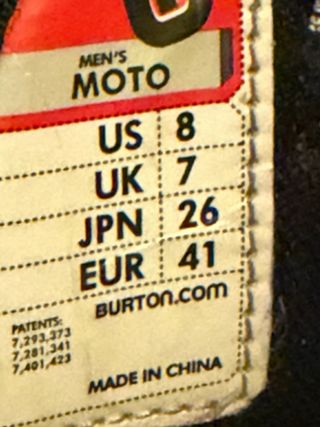 Botas Snowboard Burton Talla 41