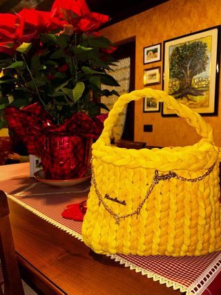 Borsa Marshmallow fatta a mano