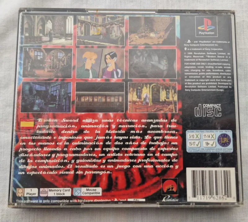 Broken Sword: La Leyenda de los Templarios PS1 afbeelding 4
