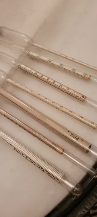 Lote 7 densímetros farmacia antiguos