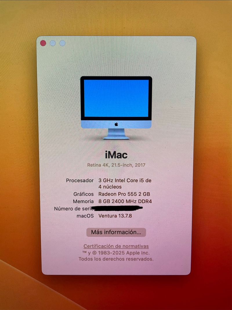iMac 21.5 4K 8GB RAM + SSD afbeelding 5