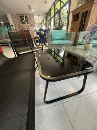 Conjunto Exterior Metálico Negro