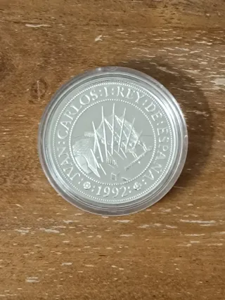 1000 pesetas España 1992 V Centenario plata 0.925