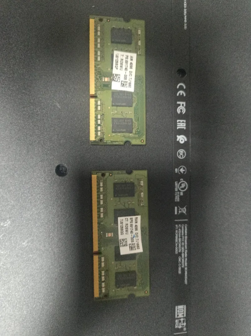2x 4GB DDR3L Samsung SODIMM RAM afbeelding 2