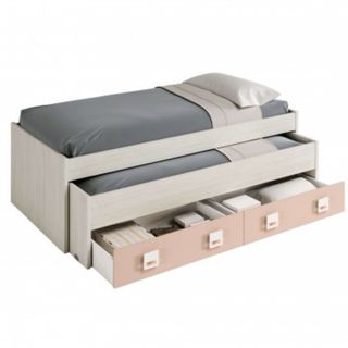 Armario juvenil 2 puertas y estructura de cama