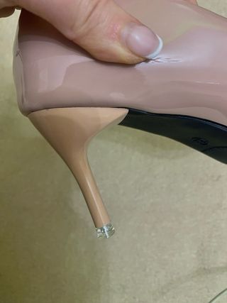 Décolleté rosa antico tacco 38