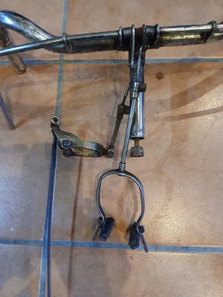 Manillar y piezas freno varilla bici