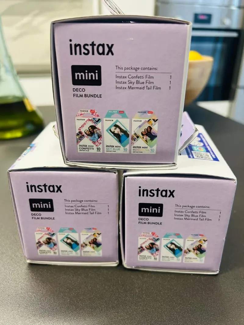 Kit 3 Películas Instax Mini Deco Film Bundle