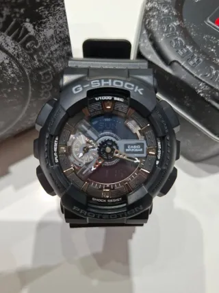 Reloj Casio G-Shock Negro y Plateado