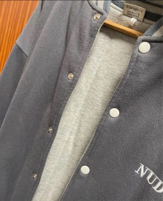 Chaqueta estilo bomber gris talla L