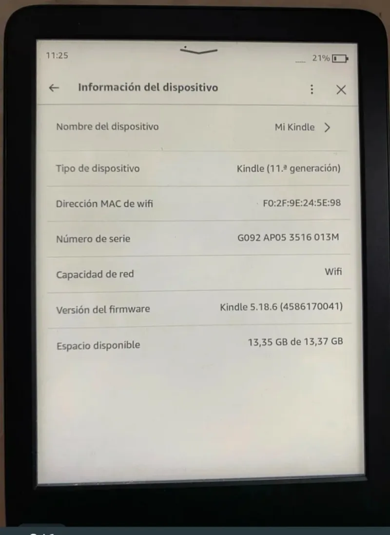 Kindle 11.ª Gen 2024 Negro afbeelding 3