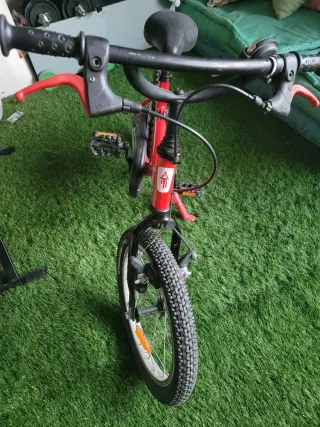 Bicicleta niño Btwin 16 roja