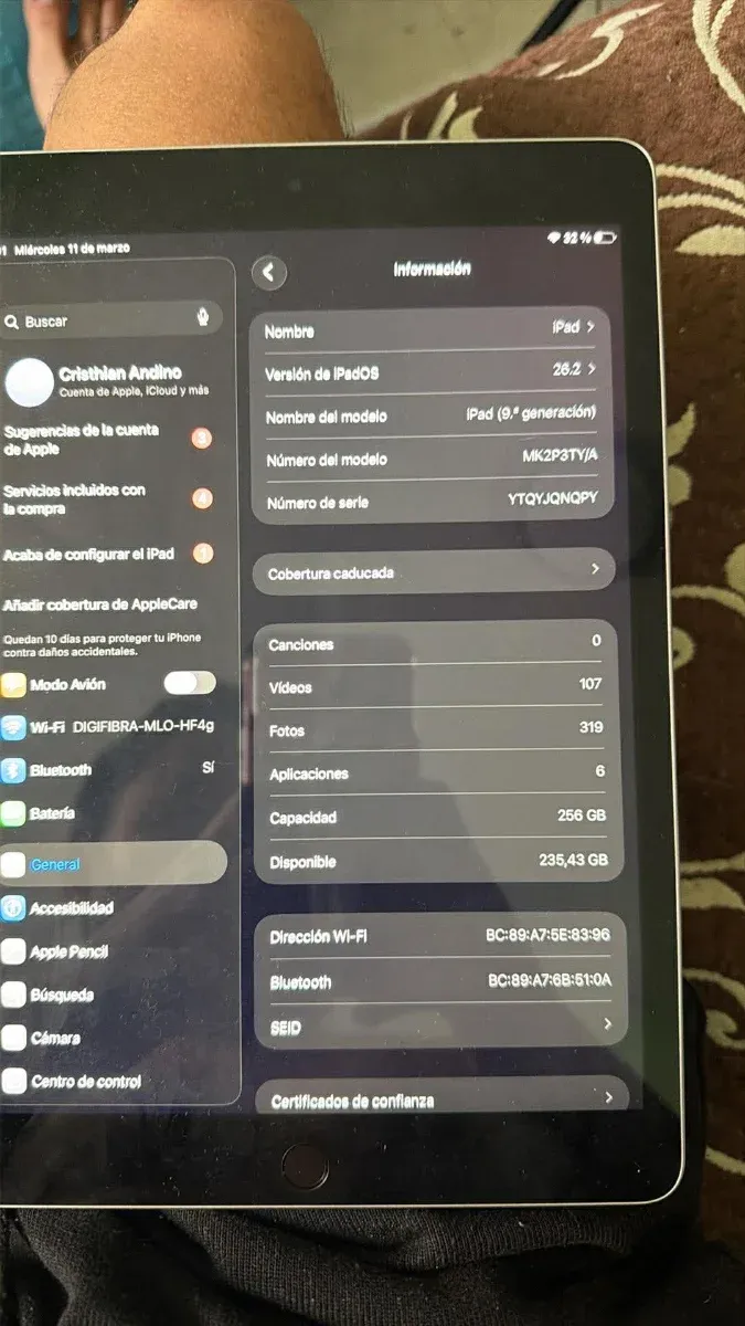 iPad 9na Generación Plata