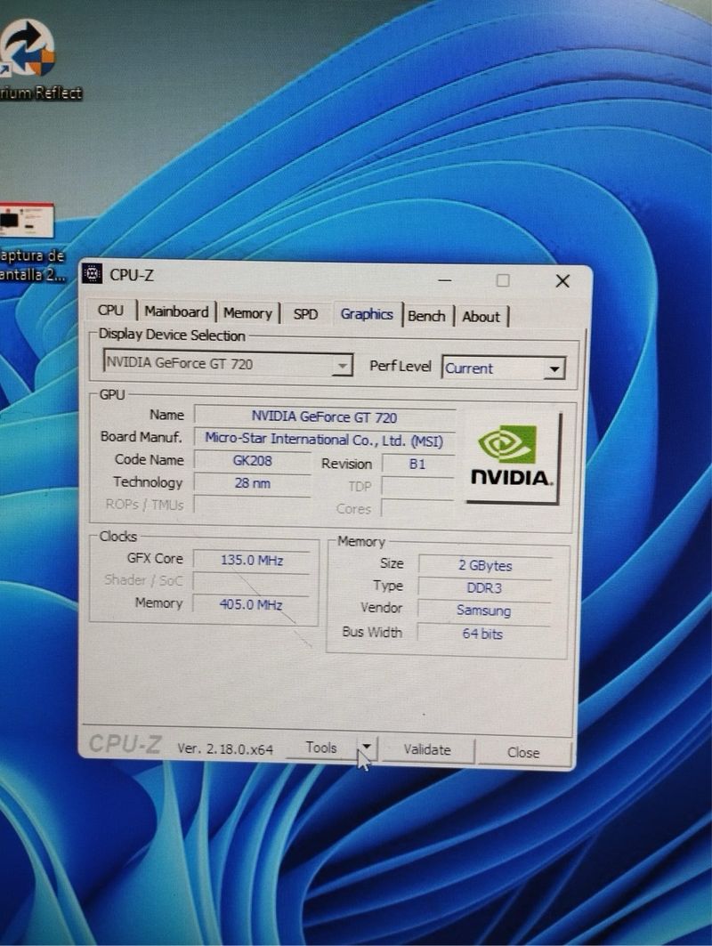 Tarjeta Gráfica MSI NVIDIA GeForce GT 720 2GB afbeelding 4