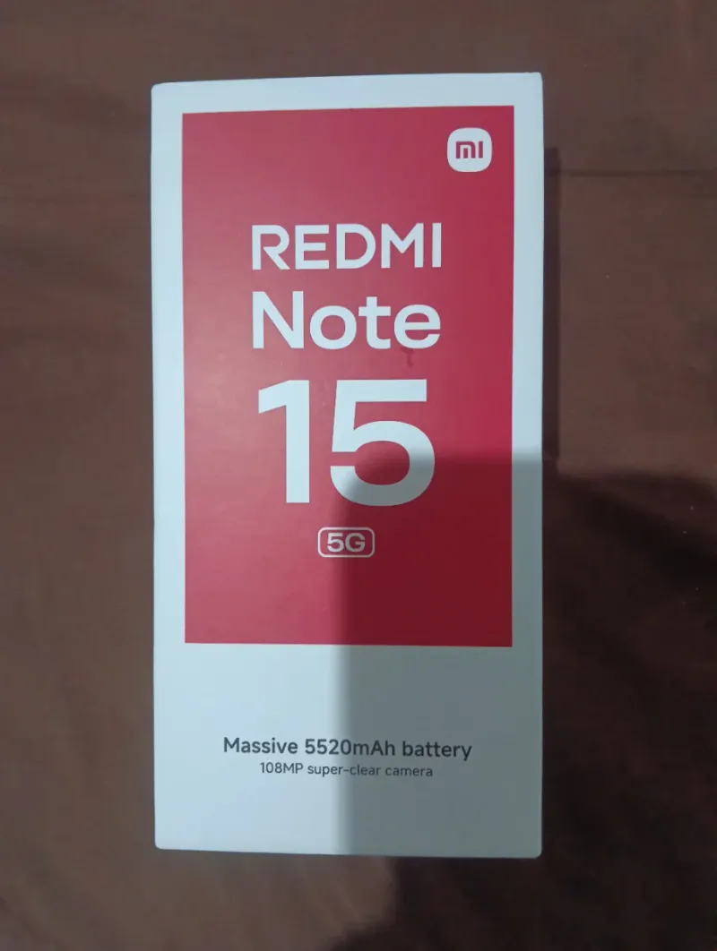 Redmi Note 15 5G ,  8GB RAM Y 256 GB