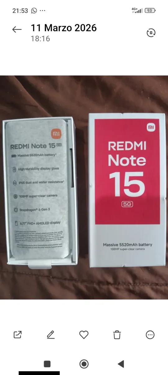 Redmi Note 15 5G ,  8GB RAM Y 256 GB afbeelding 2