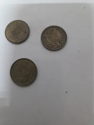 Monedas 1 peseta Franco 1963 estrella 64 lote