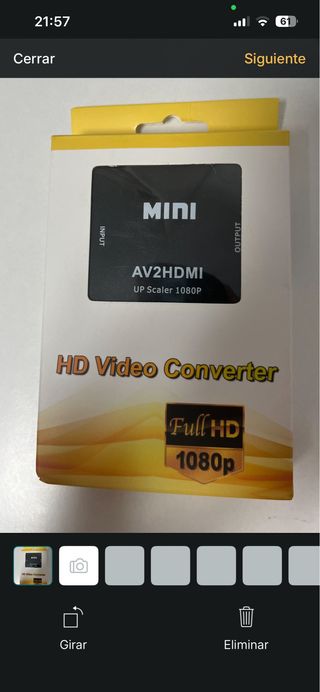 Adaptador AV2HDMI UP Scaler 1080P