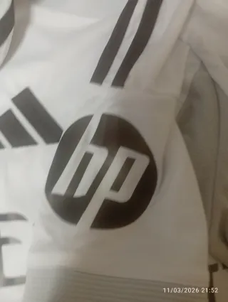 Camiseta Real Madrid Adidas Blanca y Dorada