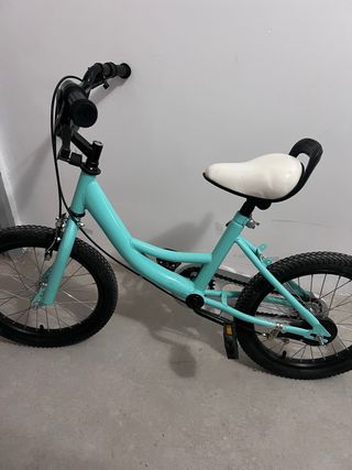 Bicicleta infantil verde 16