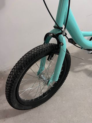 Bicicleta infantil verde 16