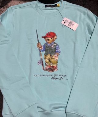 Sudadera Polo Ralph Lauren Oso Pesca Talla M