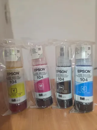 Tintas Epson EcoTank 104 (4 colores)